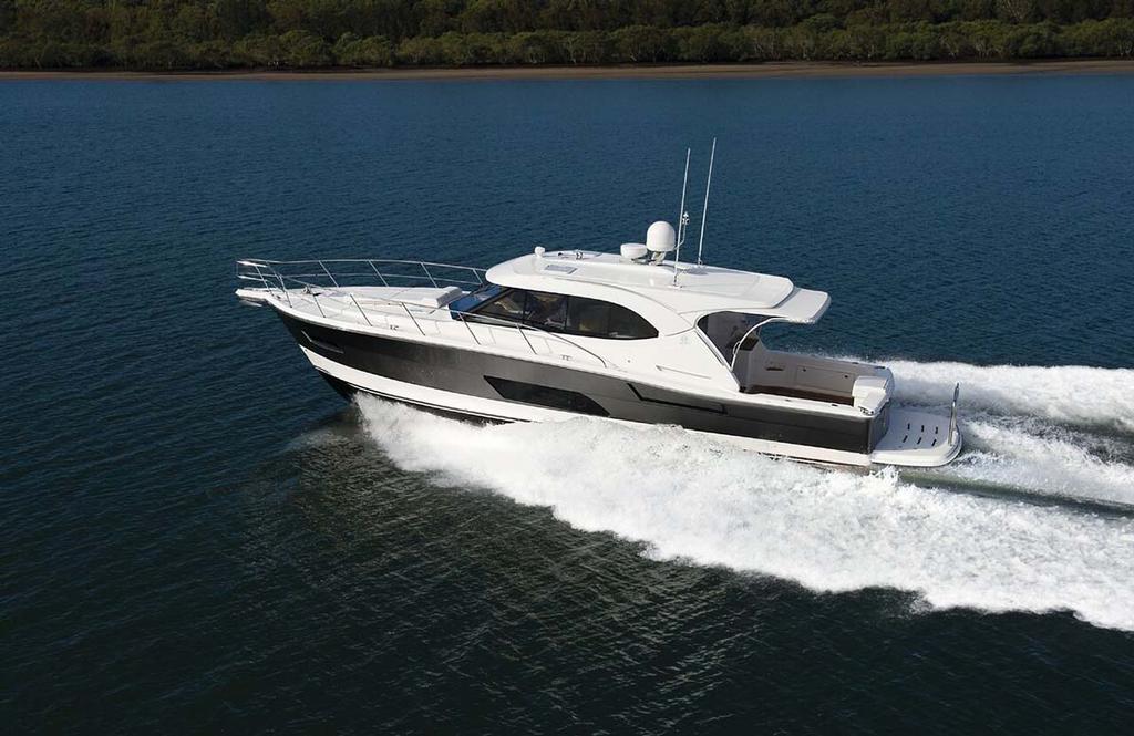 The Riviera 445 SUV shares the proven sea-kindly hull of the Flybridge collection © Riviera Australia